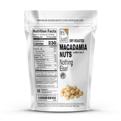 It's Just primer plano de macadamias resaltando textura y frescura