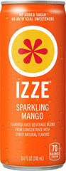IZZE latas sobre mesa ilustrando variedad y conveniencia para reuniones