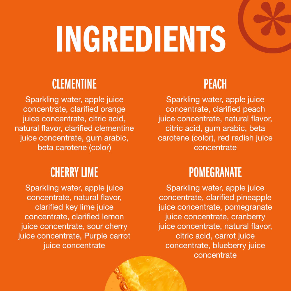 IZZE primer plano de burbujas en la bebida, textura refrescante y chispeante
