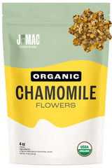 J MAC BOTANICALS empaque frontal mostrando bolsa y marca, transmite confianza