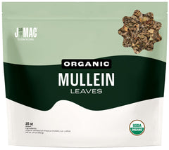 J MAC BOTANICALS paquete frontal mostrando 16 oz y sello orgánico