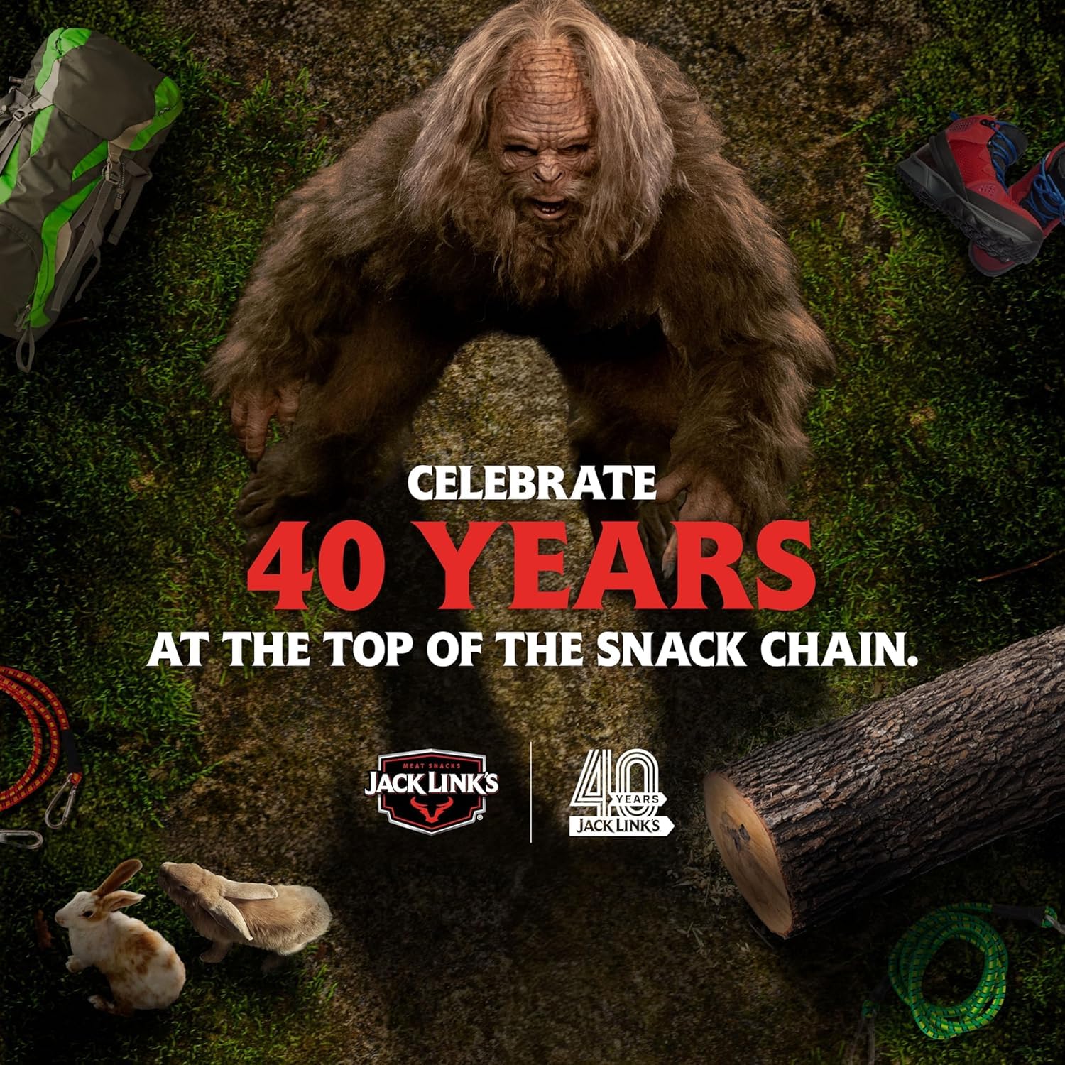 Jack Link's cierre resellable en detalle para mantener frescura