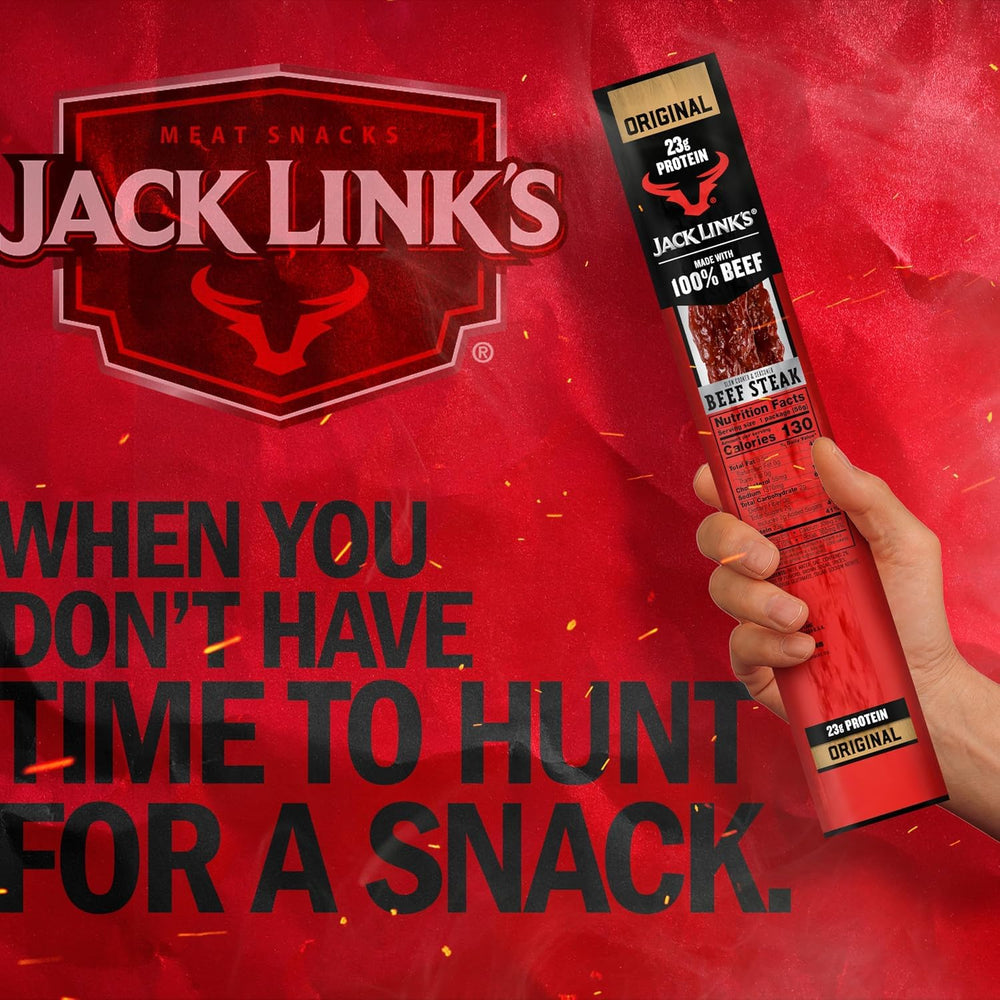 Jack Link's paquete individual de Beef Steak listo para llevar en mochila