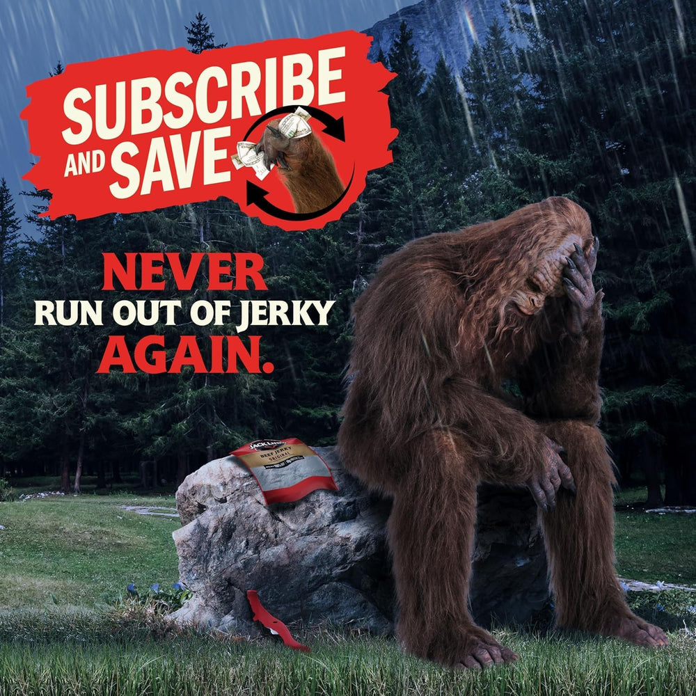 Jack Link's paisaje de viaje con jerky para snacks en carretera