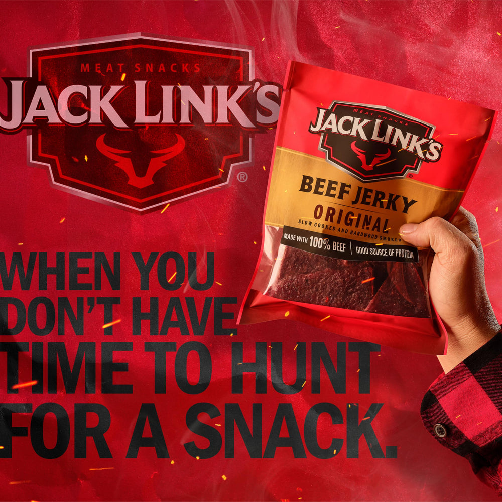 Jack Link's etiqueta con ingredientes y información nutricional clara