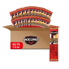Jack Link's frente del paquete mostrando 48 unidades y conveniencia