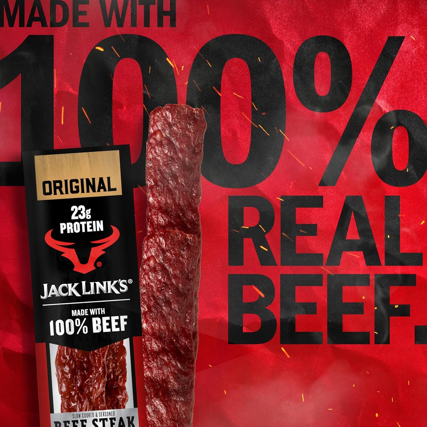 Jack Link's porción abierta de 2 oz lista para comer, cómoda y nutritiva