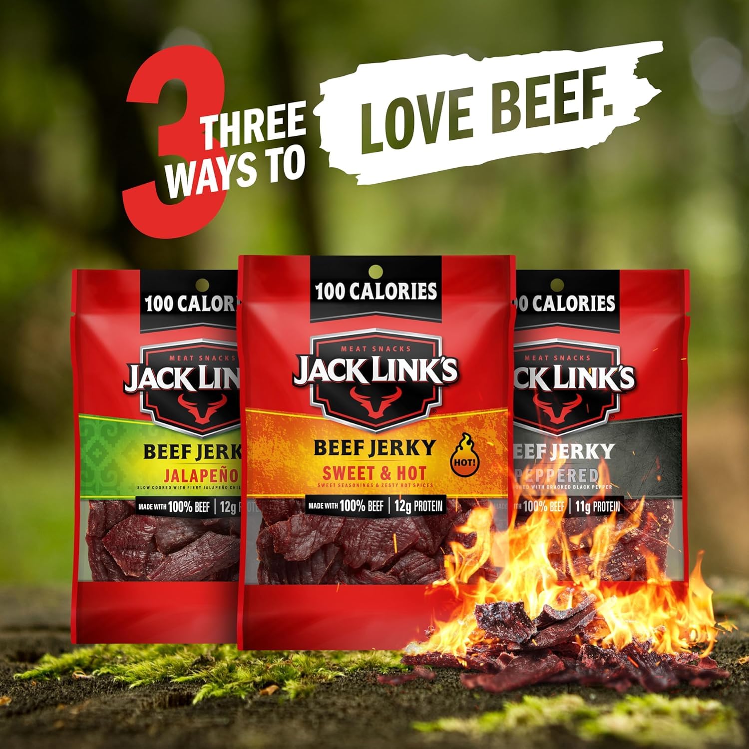Jack Link's porciones servidas en plato como opción proteica rápida