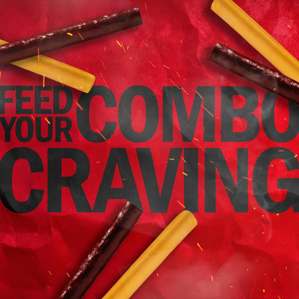 Jack Link's textura ahumada del beef stick enfatizando calidad