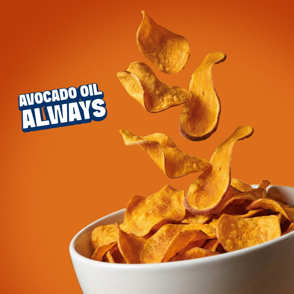 Jackson's bolsa abierta con chips listos para consumir rápidamente