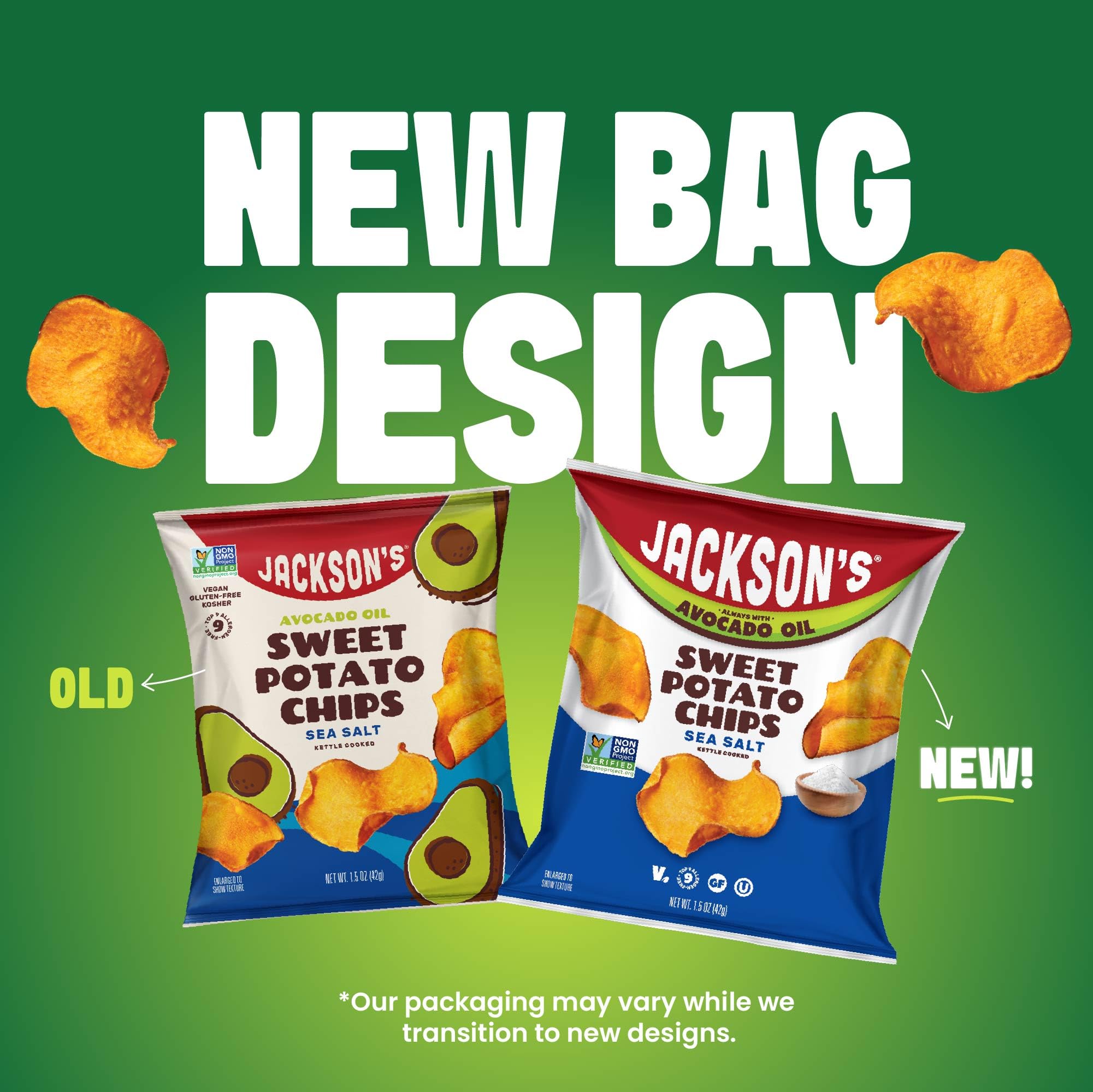 Jackson's paquete de 18 unidades mostrando cantidad conveniente para almacenar
