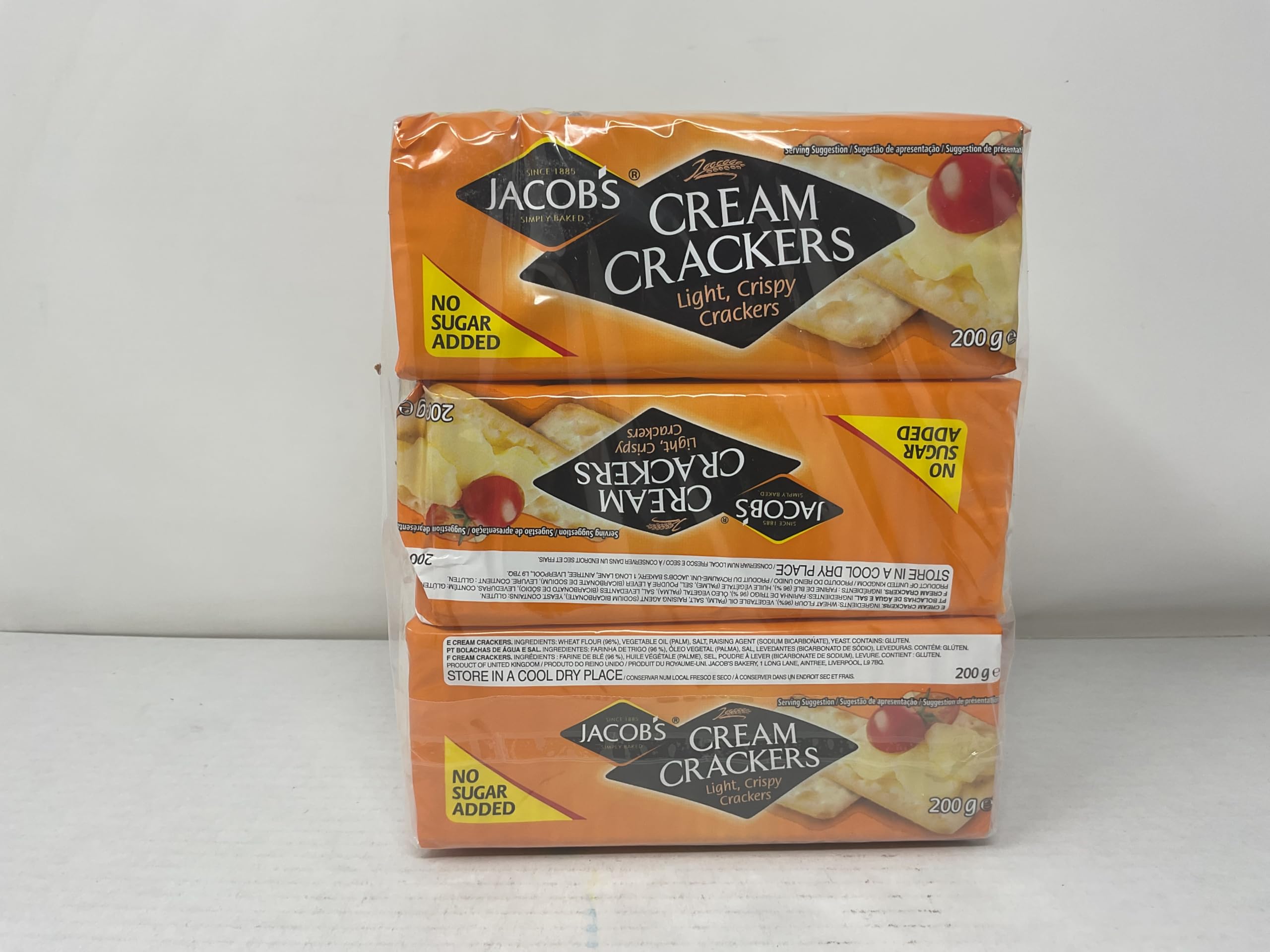 Jacobs galletas apiladas, ideal para servir y combinar con untables