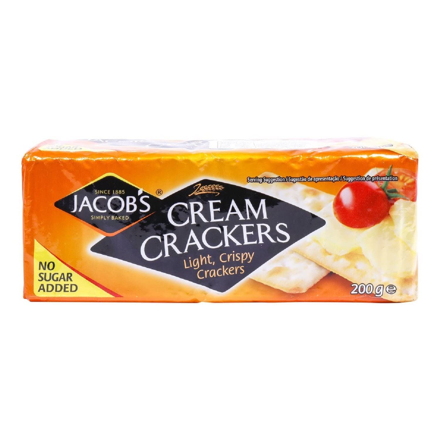 Jacobs paquete frontal mostrando diseño y cantidad, práctico para almacenar