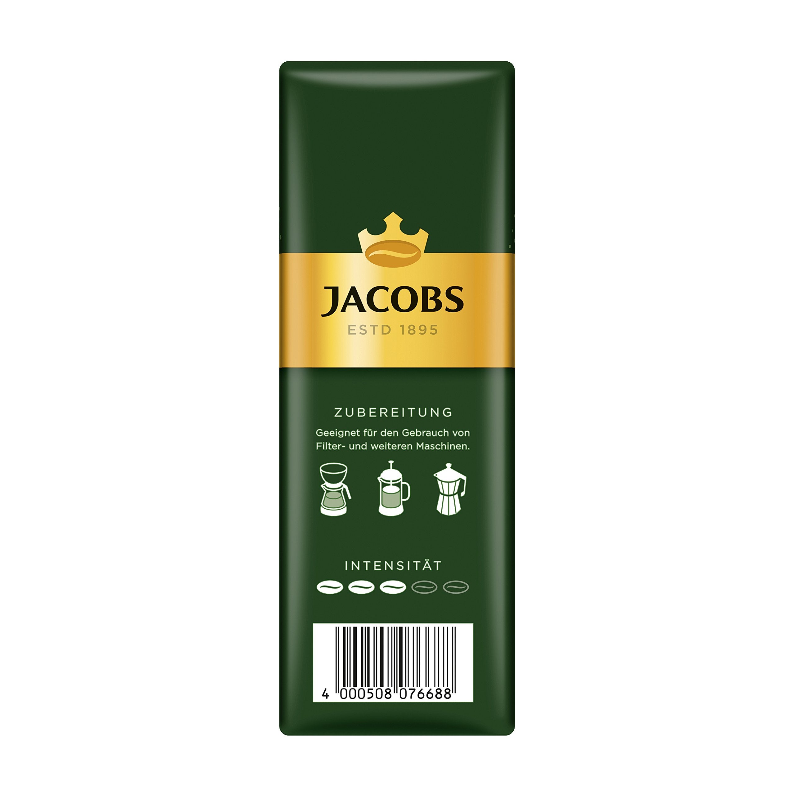 Jacobs Kronung cafetera de goteo en uso para preparación diaria fácil