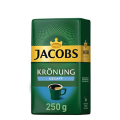 Jacobs Kronung pack frontal mostrando bolsa de 250 g y aroma garantizado