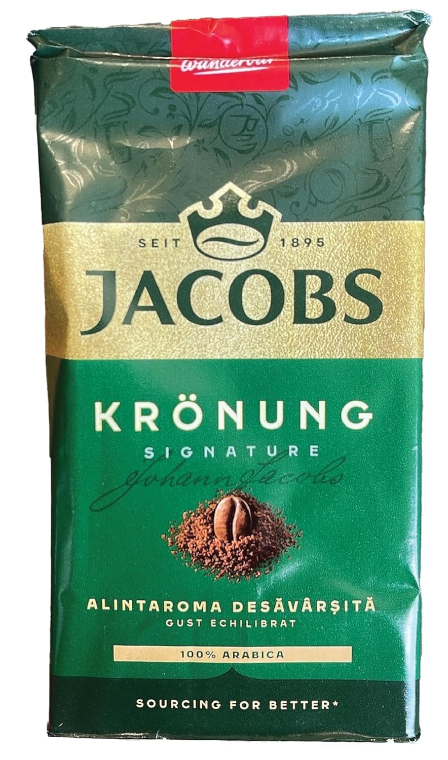 Jacobs primer plano del café molido destacando textura y aroma