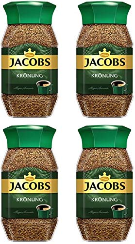Jacobs Kronung frasco frontal mostrando etiqueta clara y aroma preservado