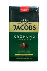 Jacobs Kronung textura del café molido resaltando molienda uniforme y aroma