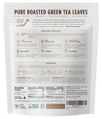 Jade Leaf hojicha latte cremoso servido, sabor suave y bajo en cafeína