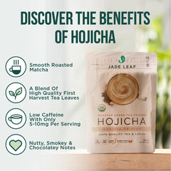 Jade Leaf polvo en cucharada listo para mezclar en bebidas