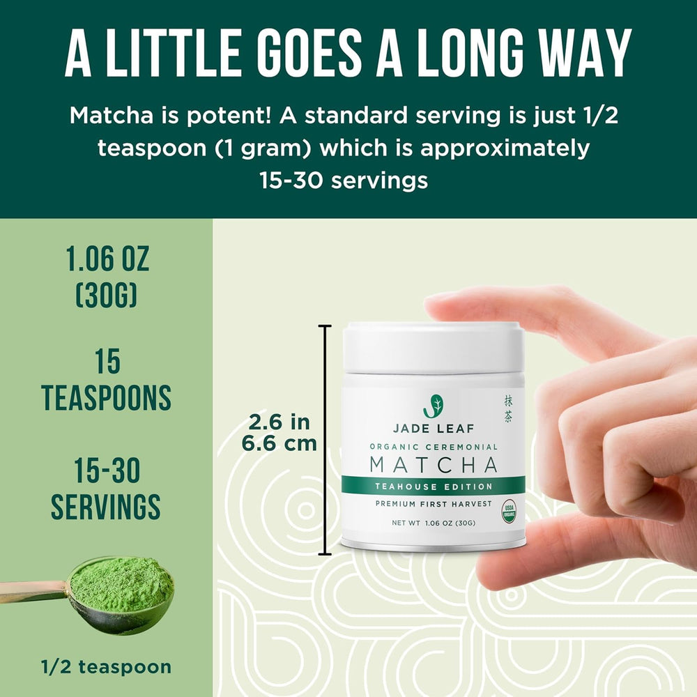 Jade Leaf latte cremoso servido listo para beber y disfrutar