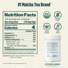 Jade Leaf polvo matcha textura fina para disolución fácil