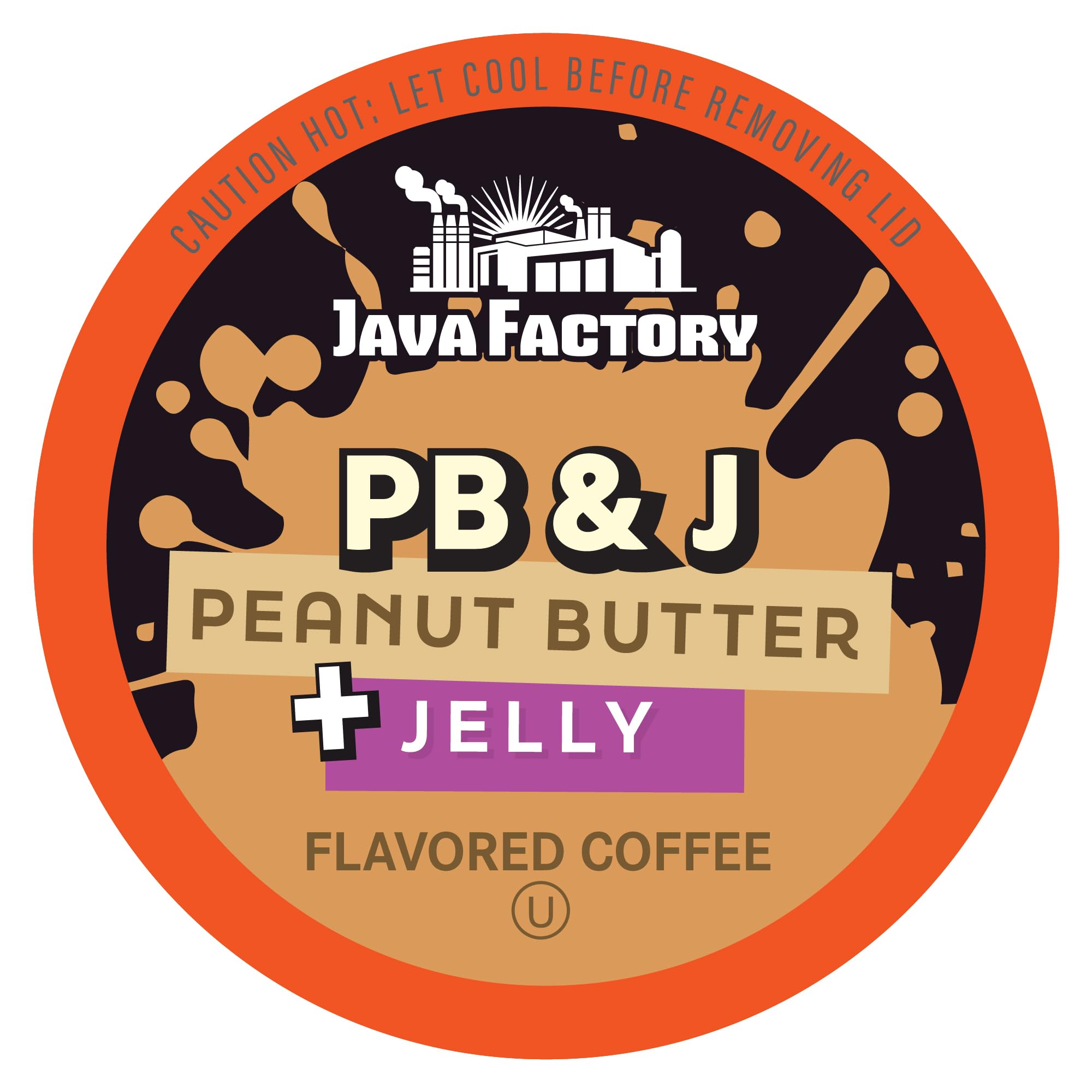 Java Factory caja frontal del paquete con diseño y ventaja de 40 cápsulas