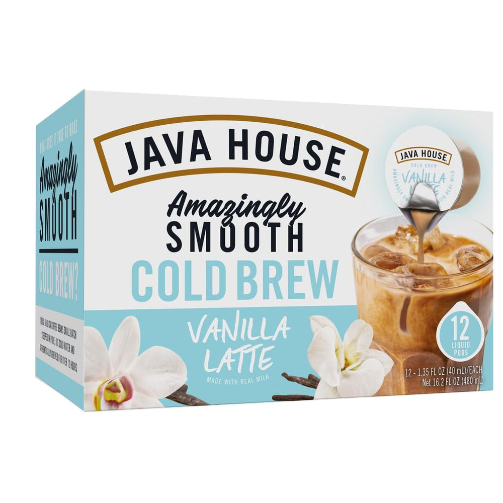 Java House cápsula en mano para comparar tamaño y portabilidad