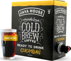 Java House frente de la caja mostrando el diseño y facilidad de servicio