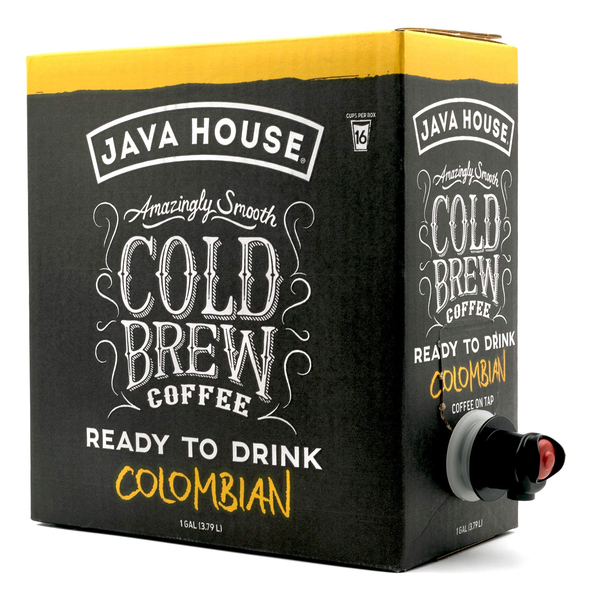 Java House vaso con hielo y café frío listo para beber, sabor suave