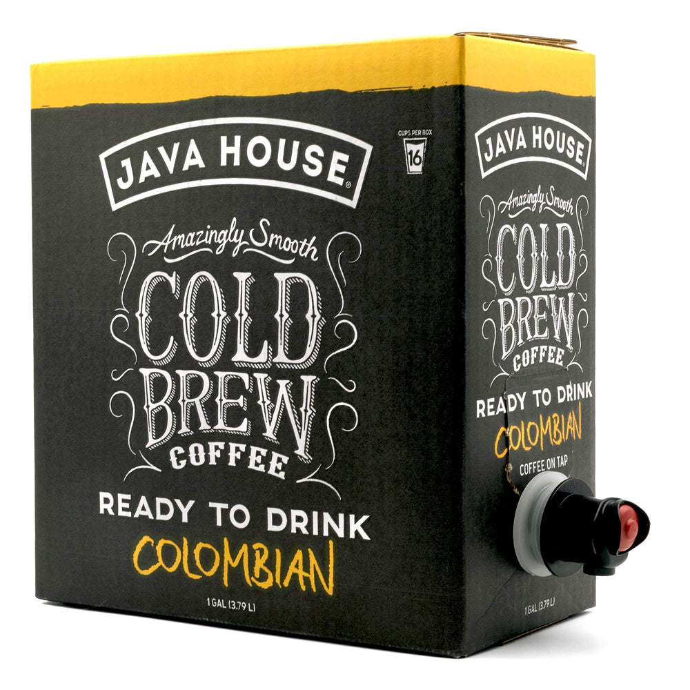 Java House vaso con hielo y café frío listo para beber, sabor suave