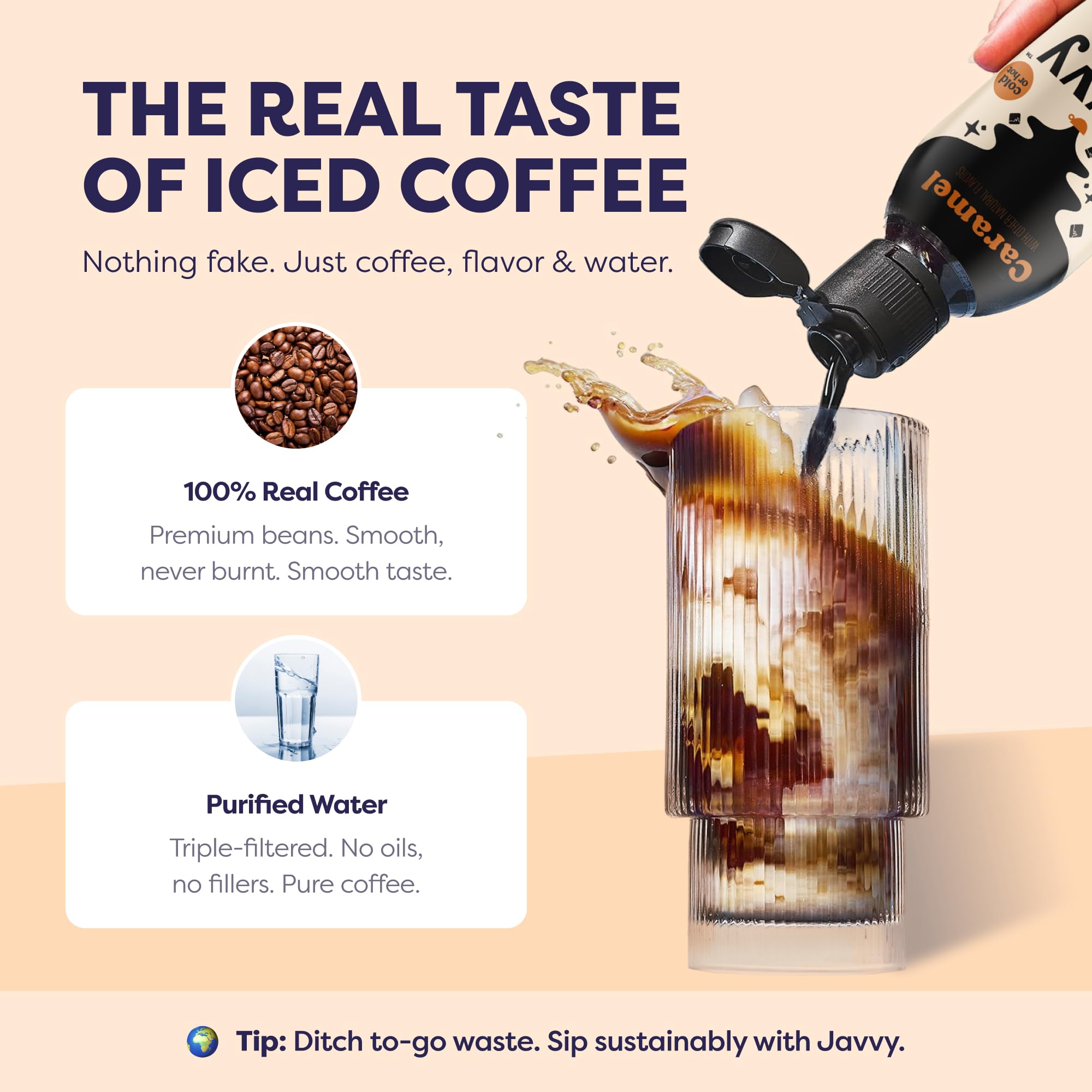 Javvy uso en coctelera mostrando versatilidad en cócteles con café