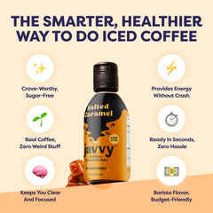 Javvy vaso de cold brew con hielo resaltando sabor refinado