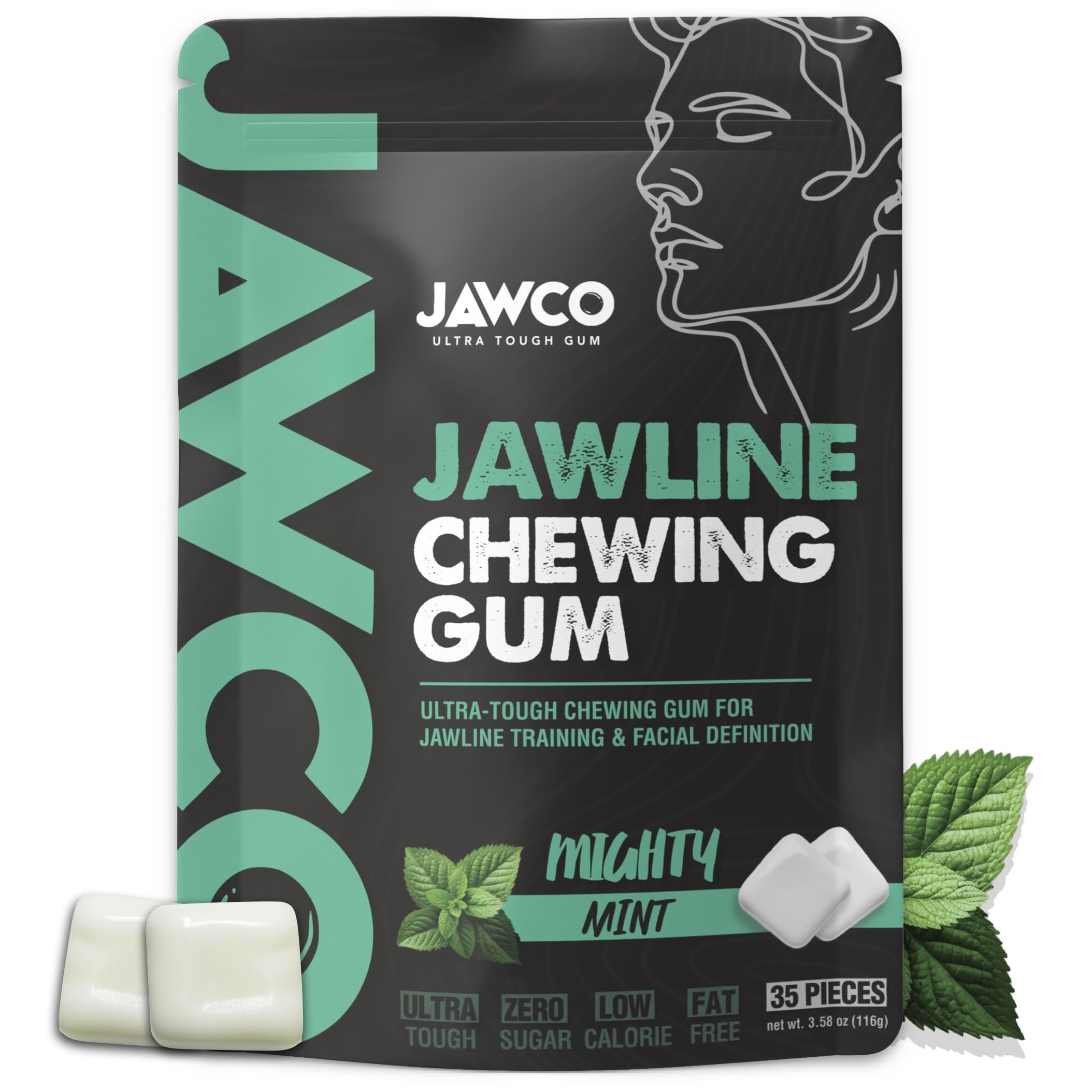 JAWCO paquete frontal Mighty Mint mostrando diseño y beneficio de entrenamiento