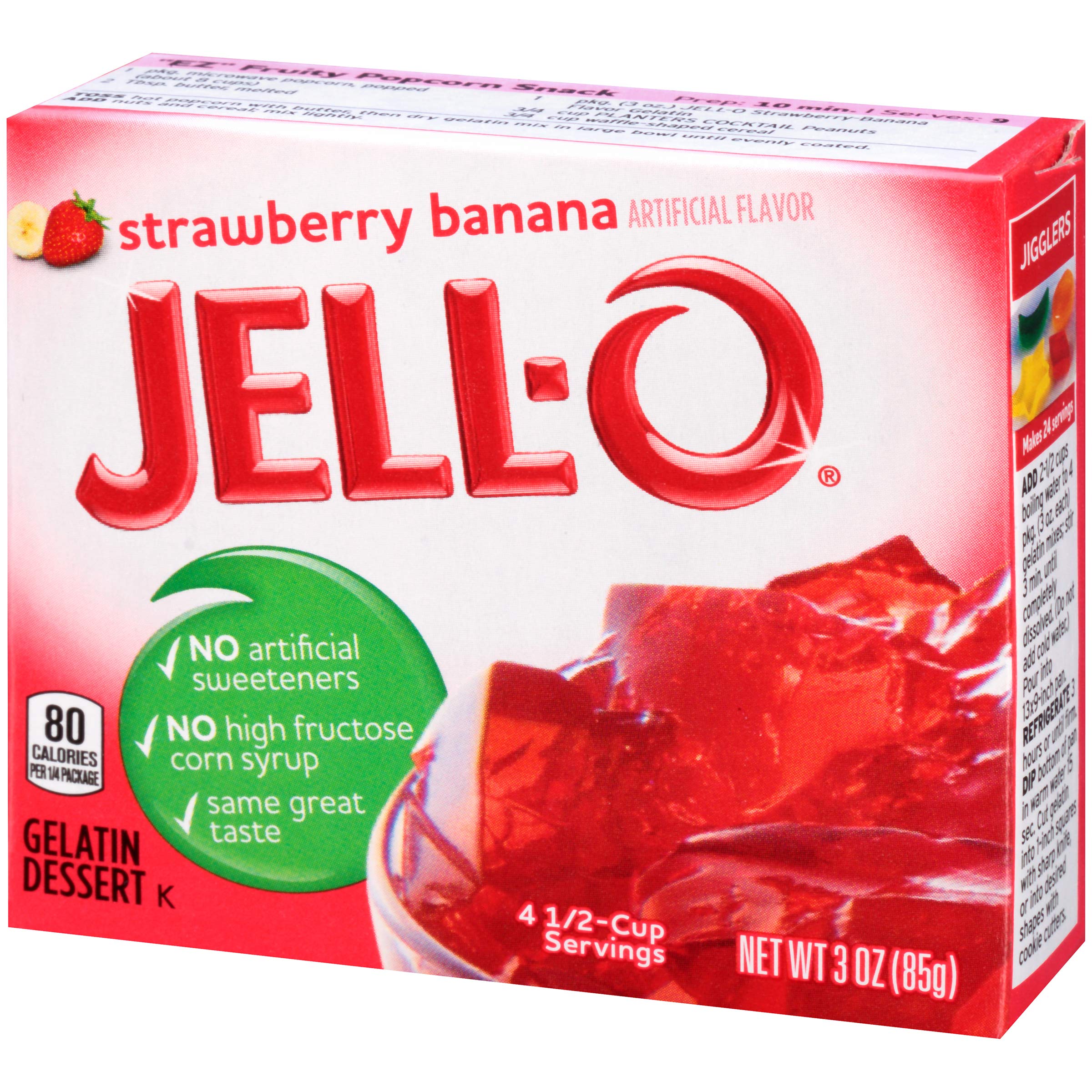 JELL-O gelatina adornada con fruta fresca, refrescante y colorida