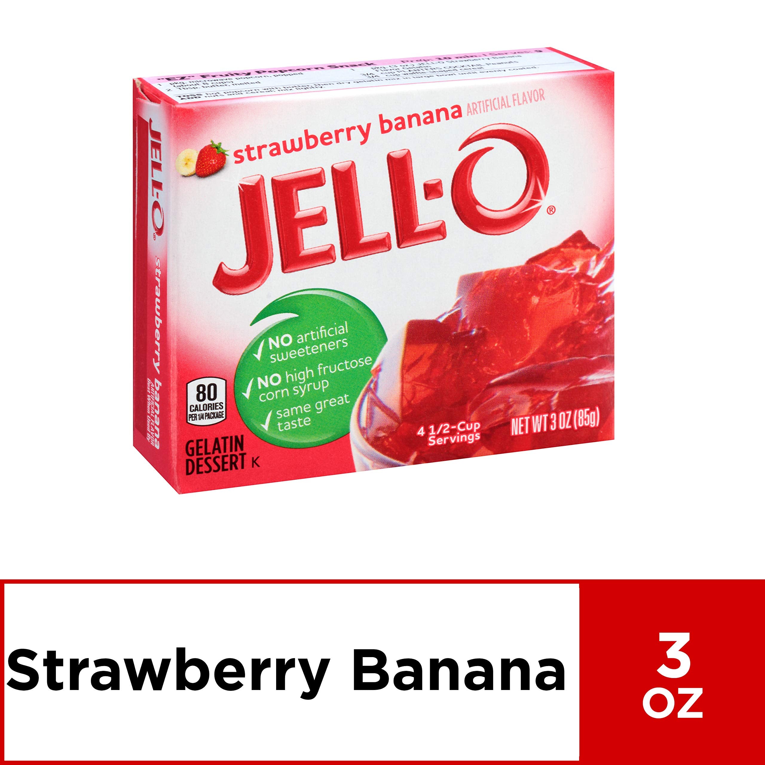 JELL-O ingredientes y pasos de preparación, facilidad visual