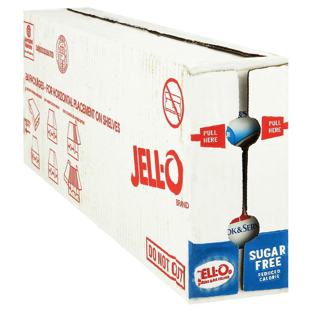 Jell-O instrucciones de uso impresas en el empaque, preparación paso a paso