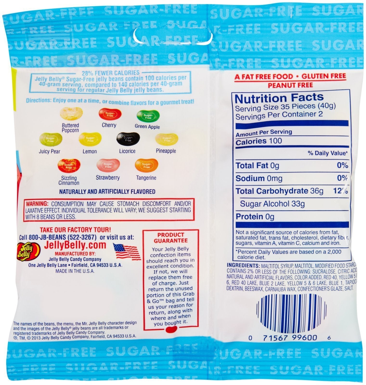 Jelly Belly en uso lifestyle bolsita abierta en mano, marca y snack portátil