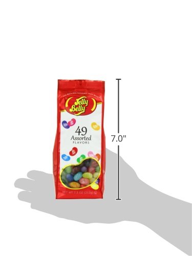 Etiqueta del bote Jelly Belly destacando certificaciones y composición para seguridad