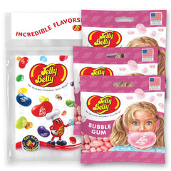 Jelly Belly frente del empaque mostrando diseño y tamaño práctico para llevar