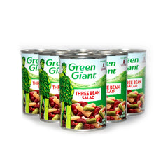 JFS Green Giant lata frontal mostrando etiqueta y beneficios listos para servir