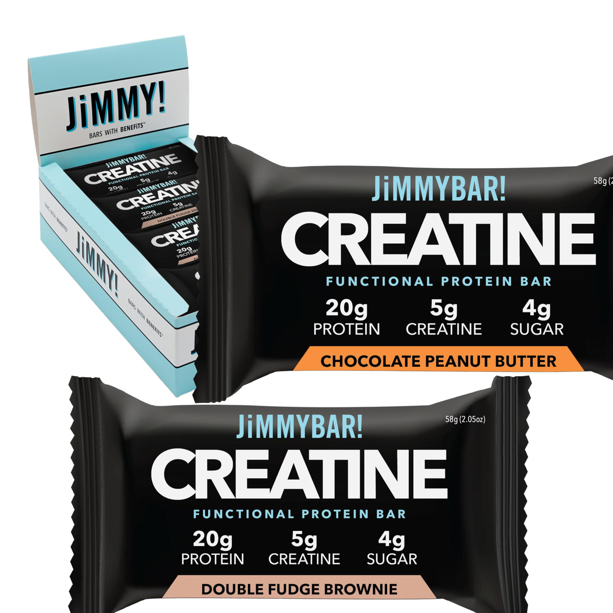 JIMMYBAR imagen frontal del pack variado mostrando sabores y cantidad