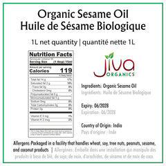 Jiva Organics detalle textura del aceite mostrando color y consistencia