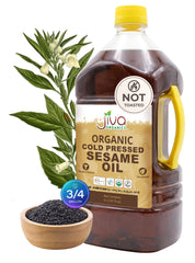 Jiva Organics frente del envase mostrando tamaño grande y uso versátil