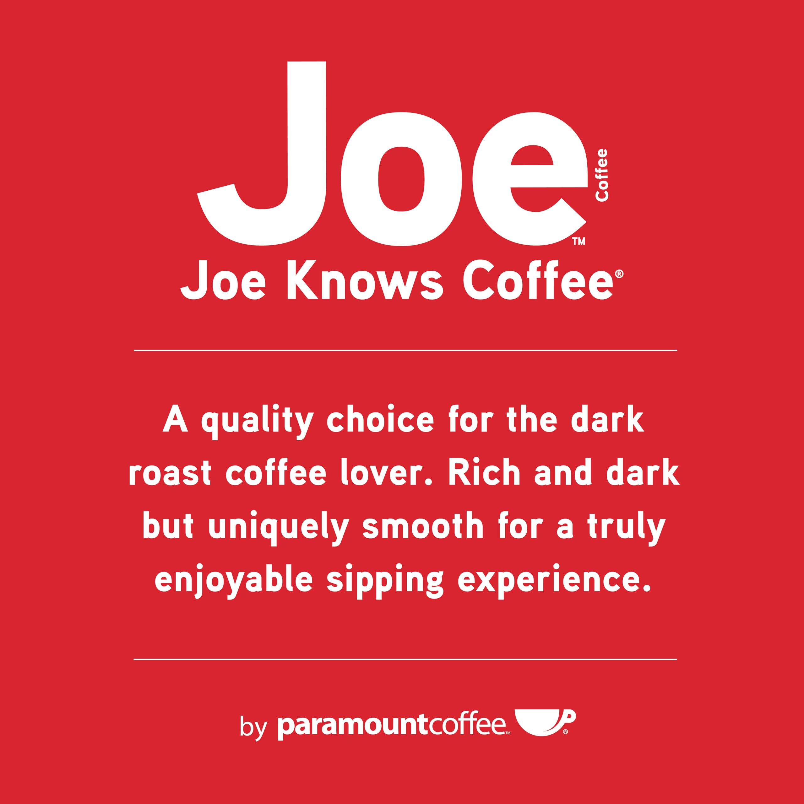 Joe Knows Coffee taza servida con crema mostrando cuerpo y aroma intenso