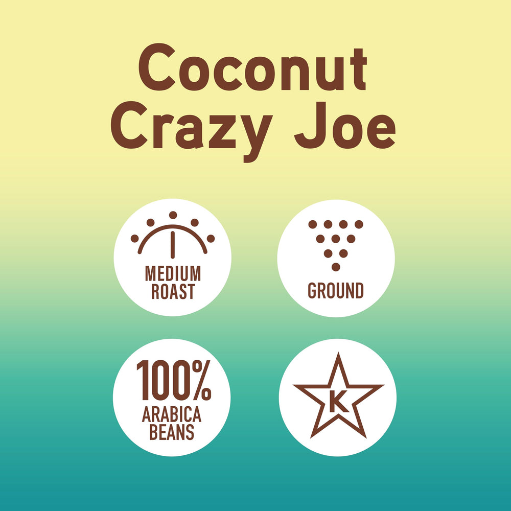 Joe Knows Coffee taza servida con crema resaltando sabor a coco