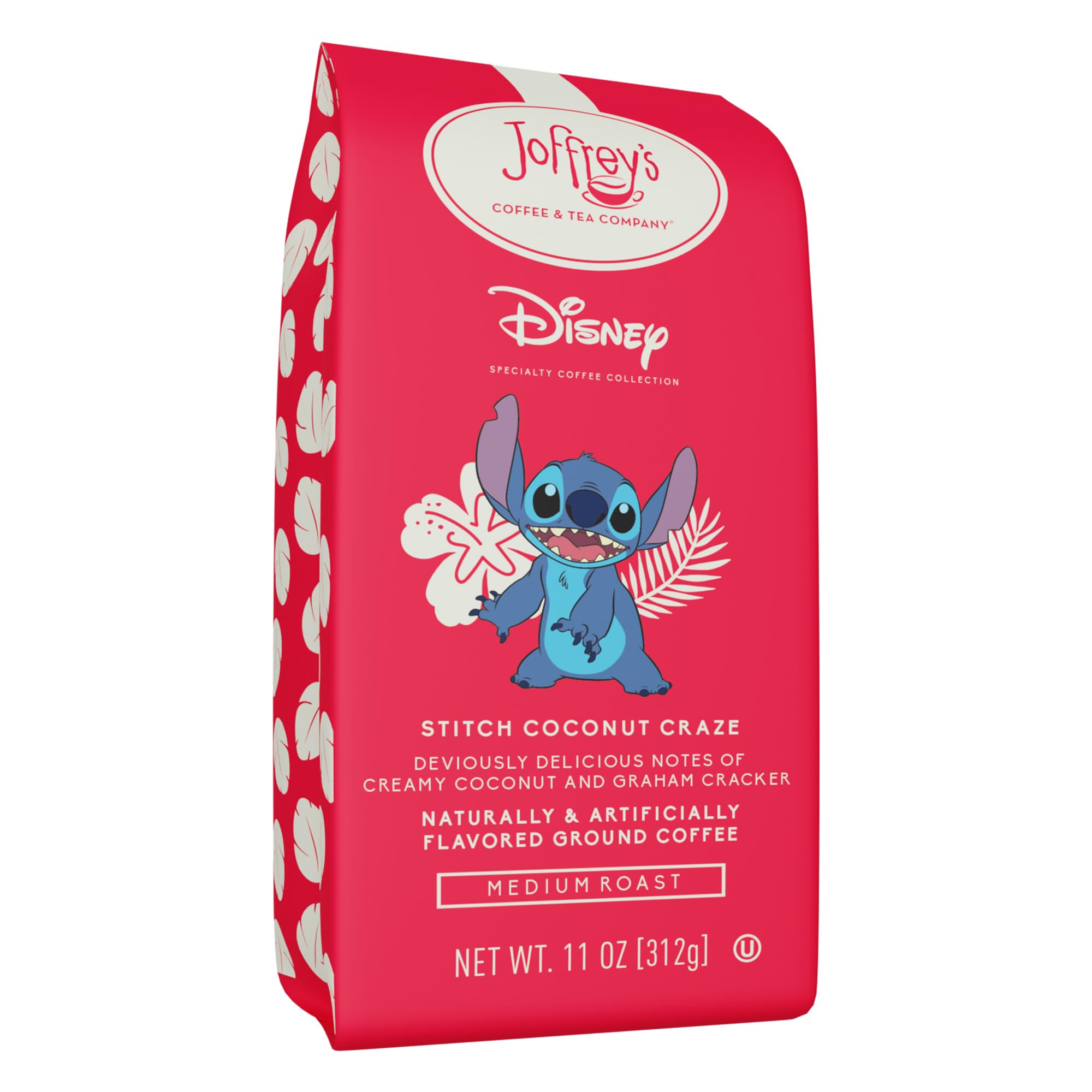 Joffrey's frente del empaque Disney Stitch con diseño y beneficio visual