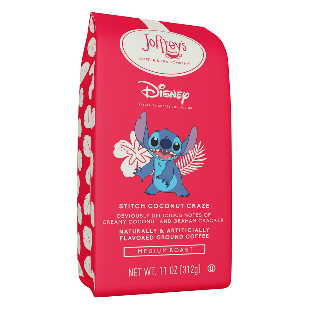 Joffrey's frente del empaque Disney Stitch con diseño y beneficio visual