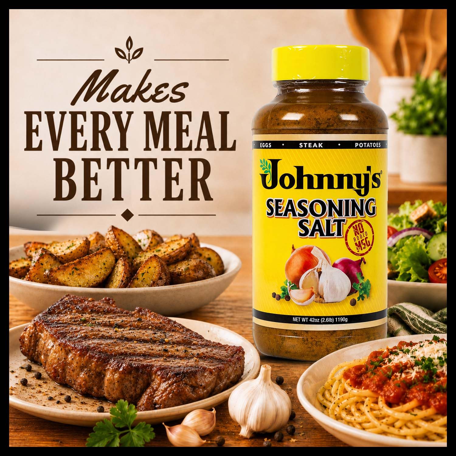Johnny's porción en cuenco lista para sazonar verduras y snacks