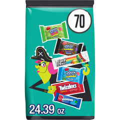 Jolly Rancher bolsa frontal mostrando mezcla frutal, fácil para repartir